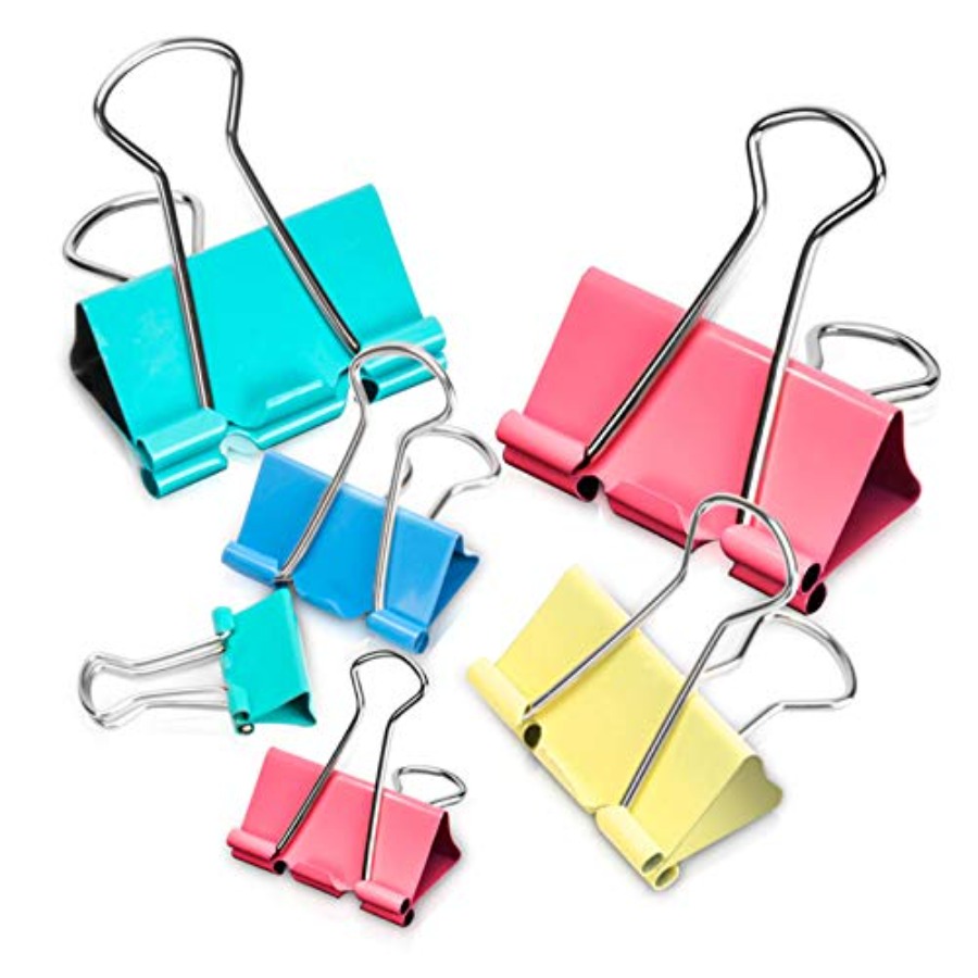 Binder Clip Assorted - Binder Clips - Assorted Sizes 100