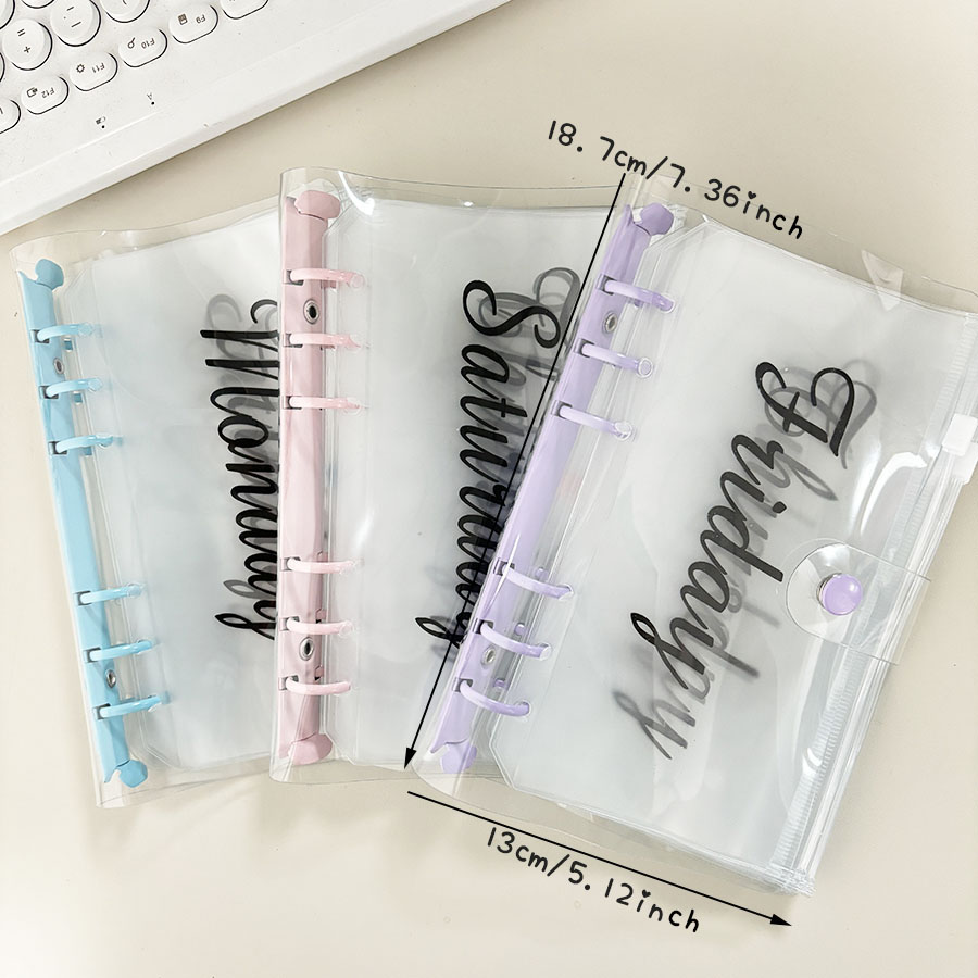 Planner Weekly Budget - SKYSONIC 1 Set A6 Macarone Binder