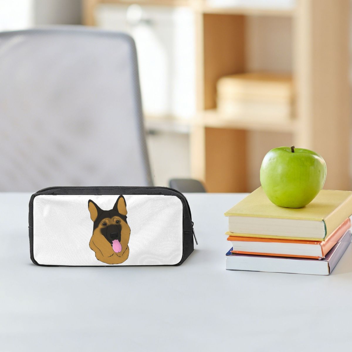 Tan Stationery & Office Supply - German Shepherd Dog - Black And