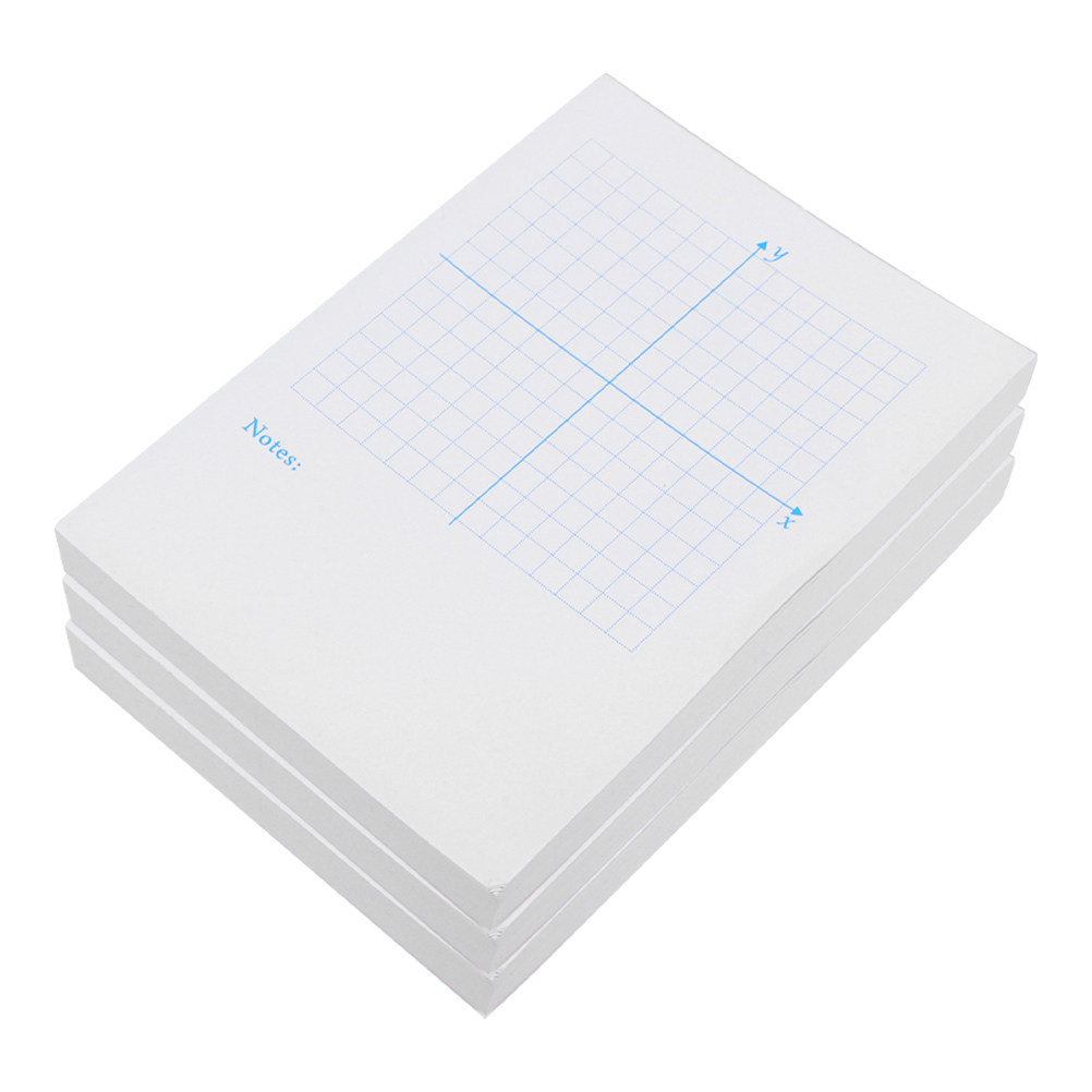 Graph Paper Pad - 3Pcs Math Xy Coordinate System Notepad