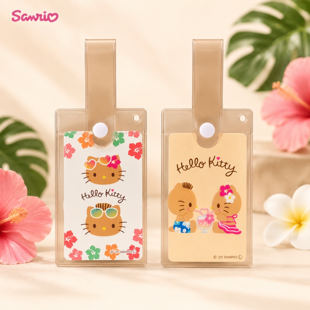 Tan Stationery & Office Supply - Genuine Tanned Hello Kitty Clear Badge