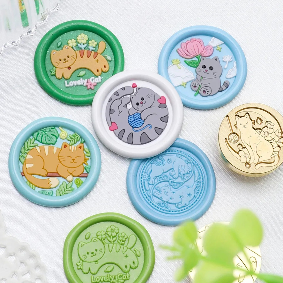 Wax Seal Stamp Kit - Cat Series 25mm Chapter Wax Seal