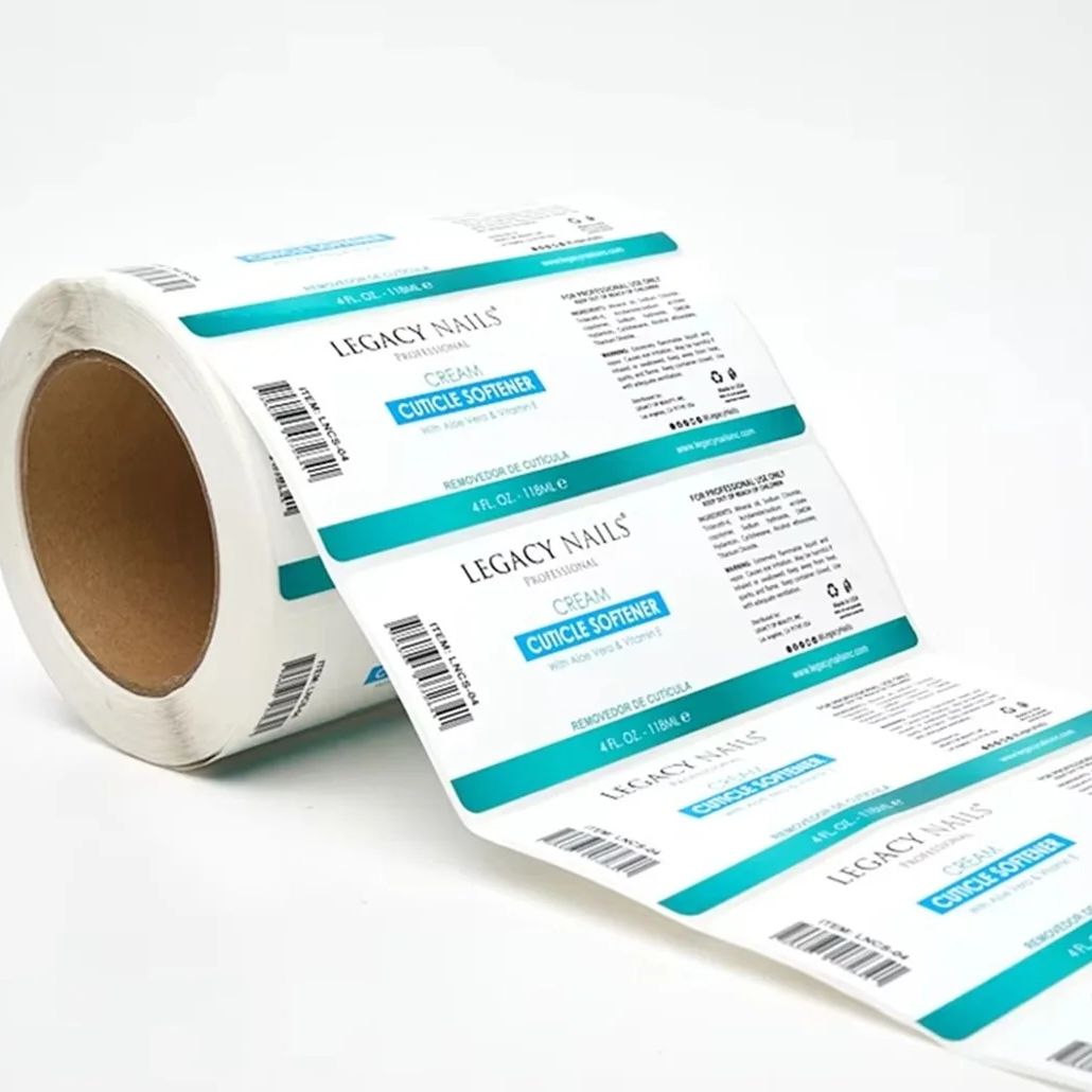 Sticker Label Roll - Custom Waterproof Vinyl Label Stickers｜Glossy Lamination