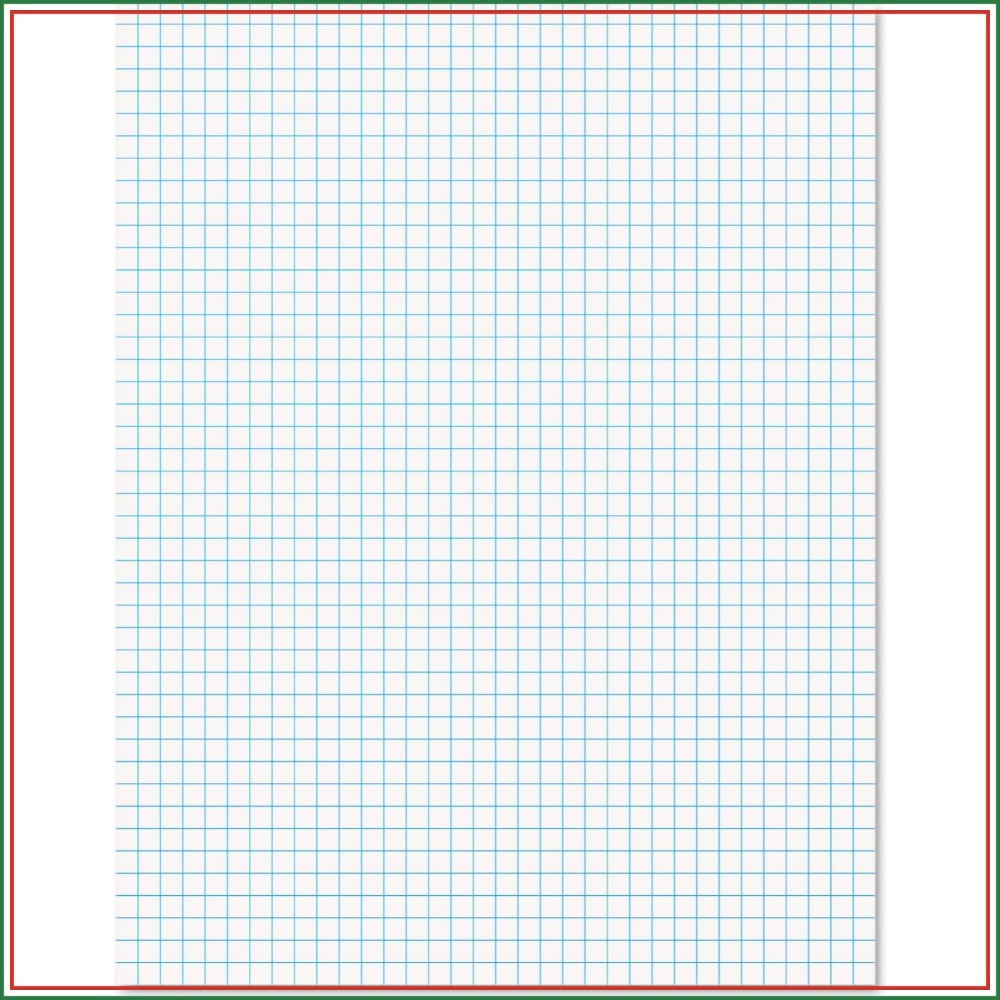 Graph Paper Pad - Quad Ruled Graph Paper Pad 8.5x11