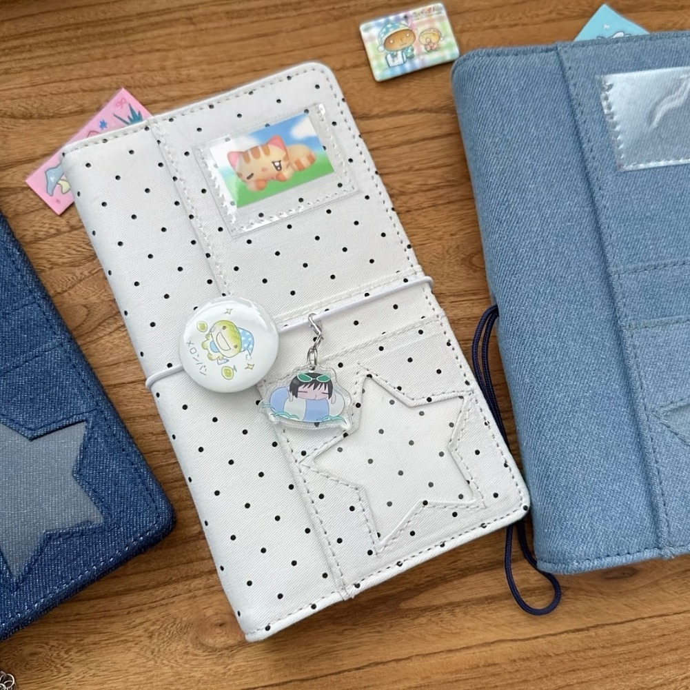 A6 Polka Dot Cloth Binder Note - Graph Paper Pad ulasan dan harga