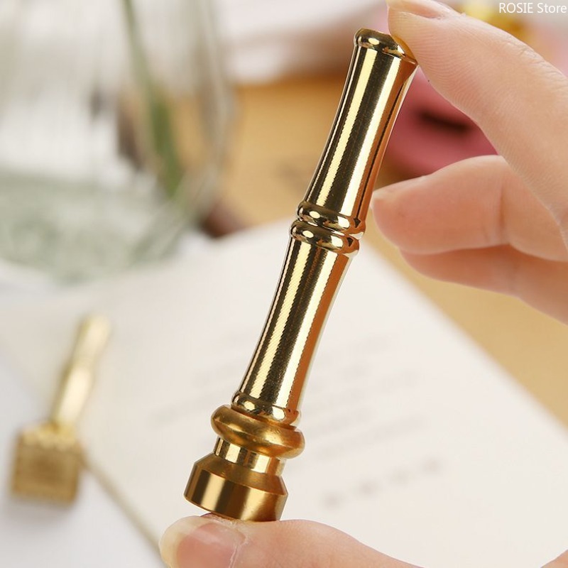 Bamboo Shape Brass Stamp Handl - Wax Seal Stamp Kit ulasan dan harga