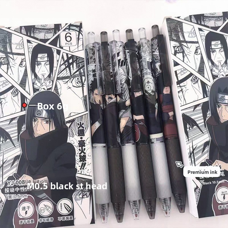 Anime Naruto Gel Pen Cute Cart - Gel Ink Pen Set ulasan dan harga