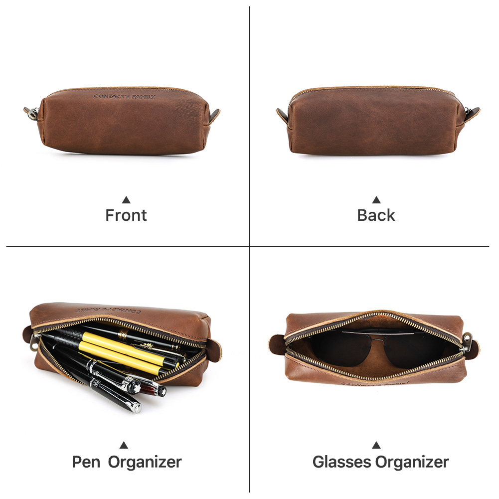 Retro Leather Pencil Case High - Office Stationery Supply Business ulasan dan harga