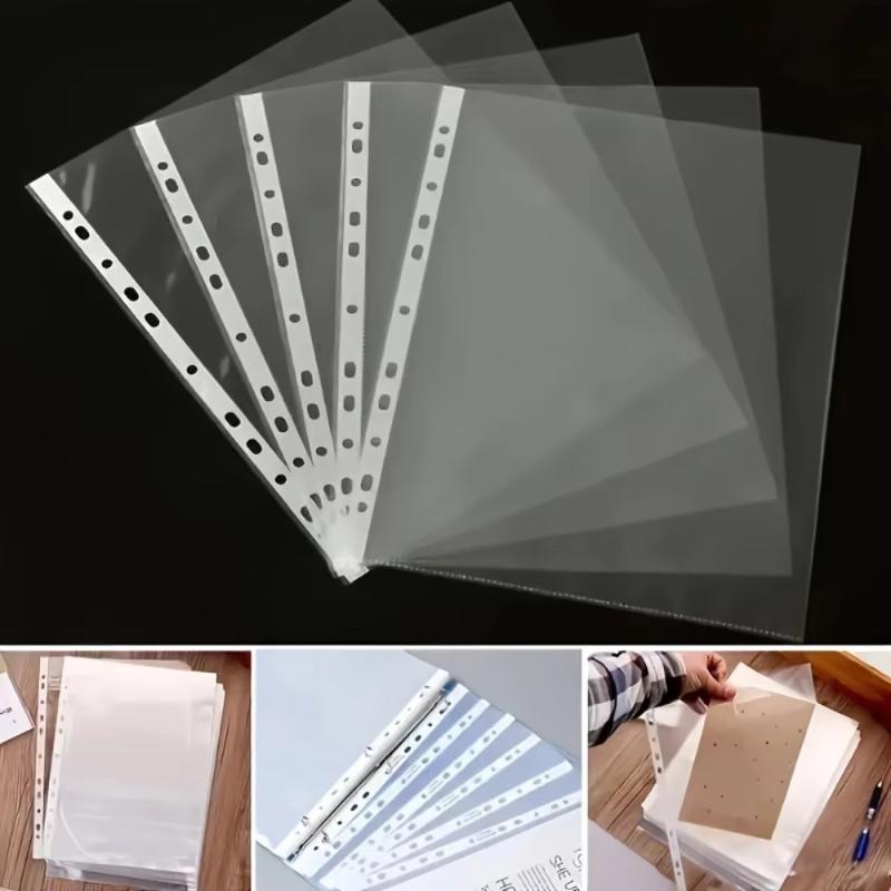100pcs Clear A4 Plastic File F - Binder Clip Assorted ulasan dan harga