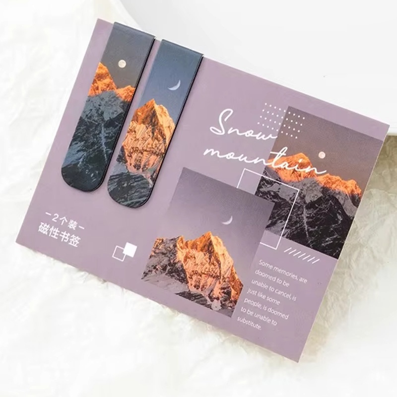 2Pcs Magnetic Bookmark Beautif - Paperclip Magnetic Set ulasan dan harga