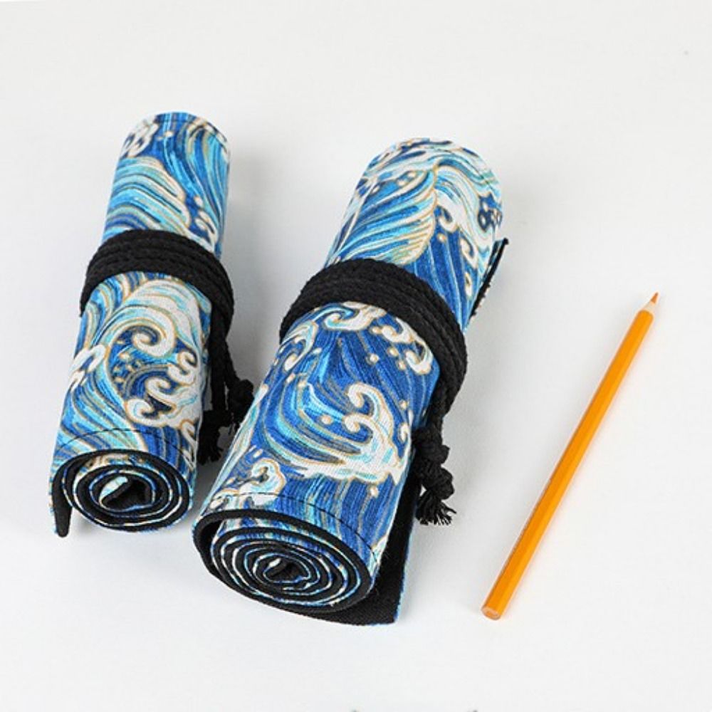 12/24/36/48/72 Holes Canvas Ro - Pen Pouch Roll ulasan dan harga