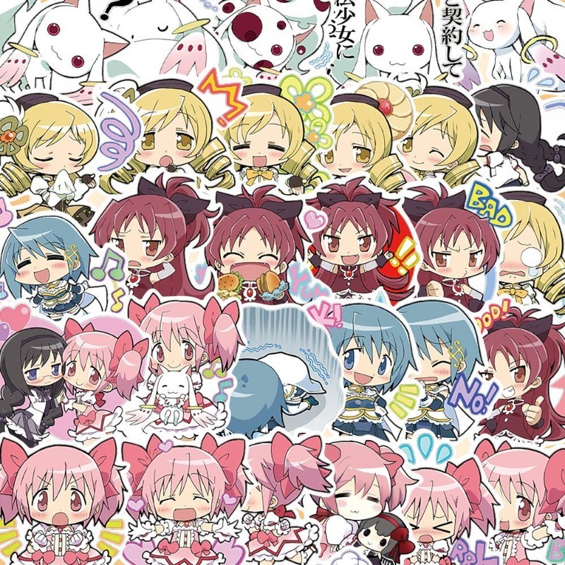 48 PCS Cartoon Puella Magi Mad - Memo Pad Sticky ulasan dan harga
