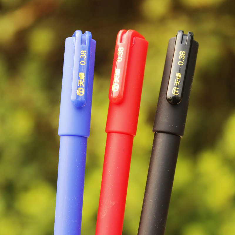 Black Gel Pen Student Exam Wri - Office Stationery Supply Business ulasan dan harga