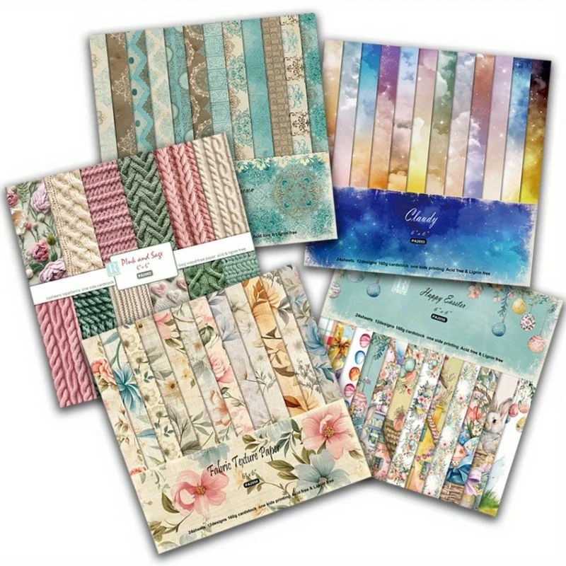 24Pcs Journaling Craft Paper P - Graph Paper Pad ulasan dan harga