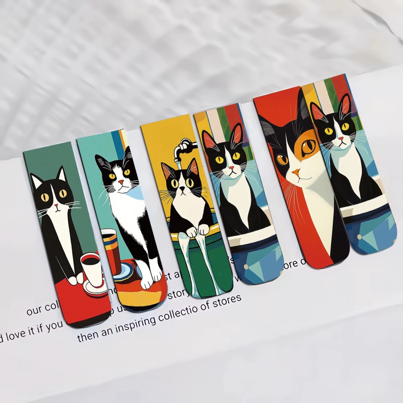 5PCS Simple And Fun Cat Magnet - Office Supply Office Stationery Items ulasan dan harga