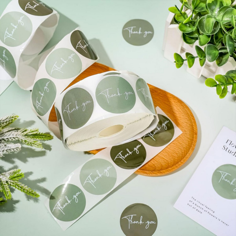 500pcs/rollSpring Green Thank  - Memo Pad Sticky ulasan dan harga