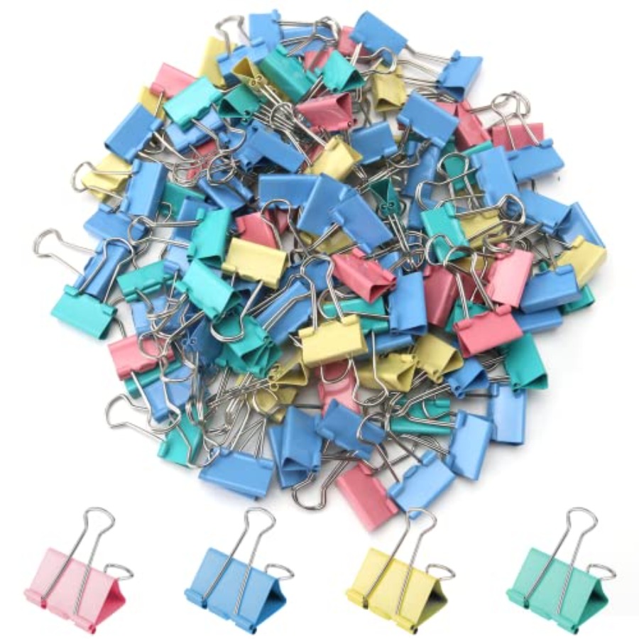 120 Pack Binder Clips 0.75 Inc - Binder Clip Assorted ulasan dan harga