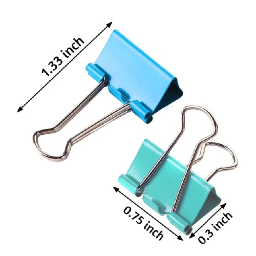 120 Pack Binder Clips 0.75 Inc - Binder Clip Assorted ulasan dan harga
