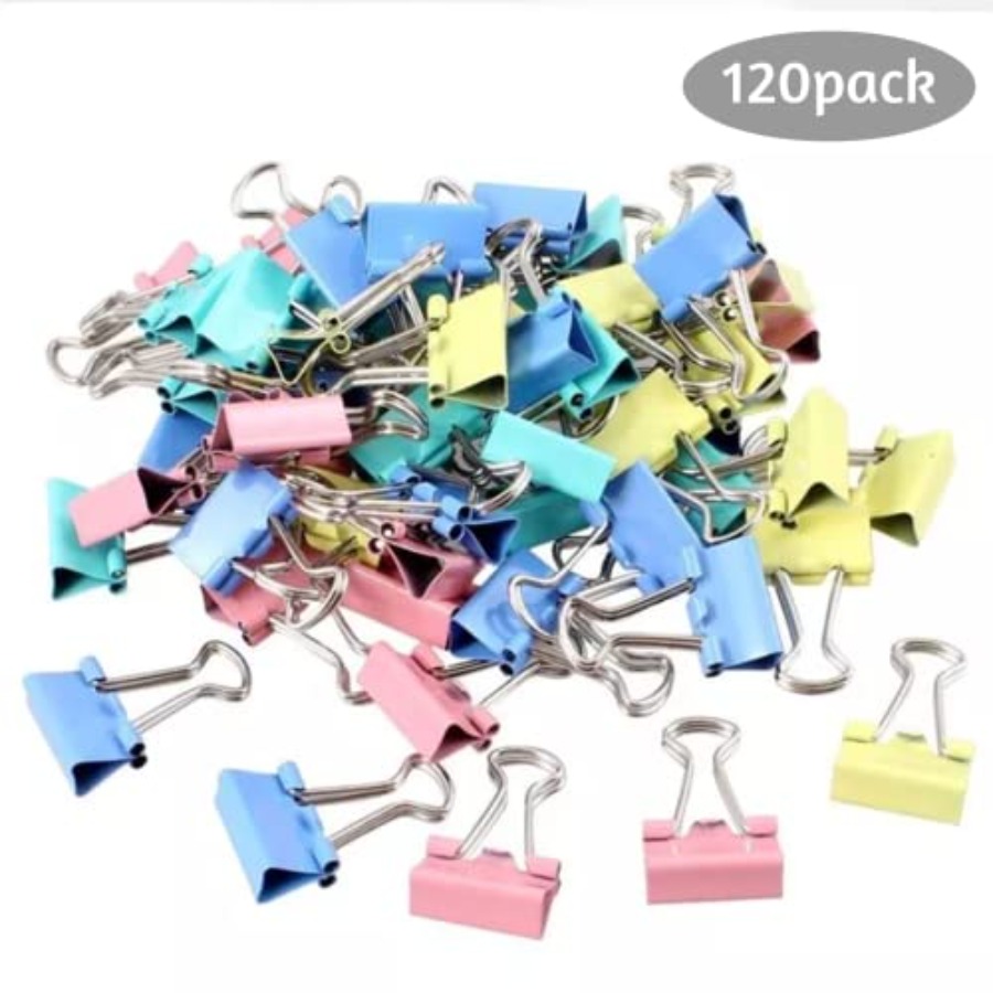 120 Pack Binder Clips 0.75 Inc - Binder Clip Assorted ulasan dan harga