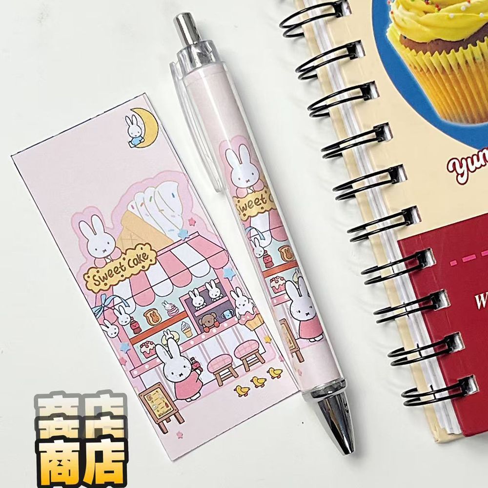 New Miffy Rabbit Press Gel Pen - Gel Ink Pen Set ulasan dan harga
