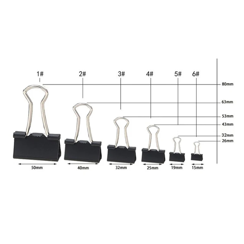 10/20PCS Metal Paper Clip 19 2 - Binder Clip Assorted ulasan dan harga
