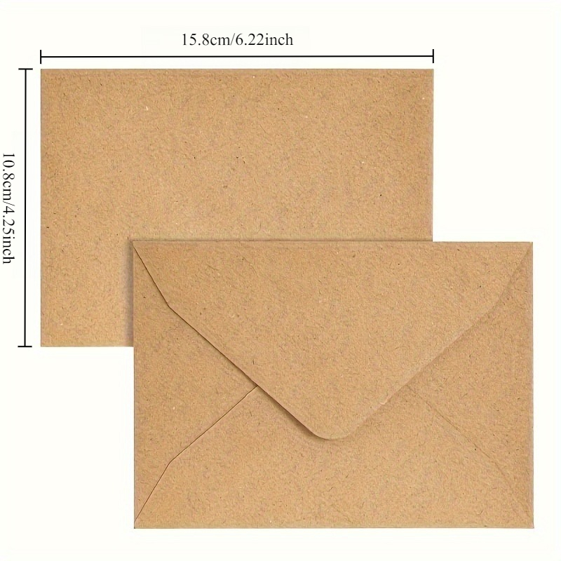 50/100pcs Kraft Paper Envelope - Letter Envelope Kraft ulasan dan harga