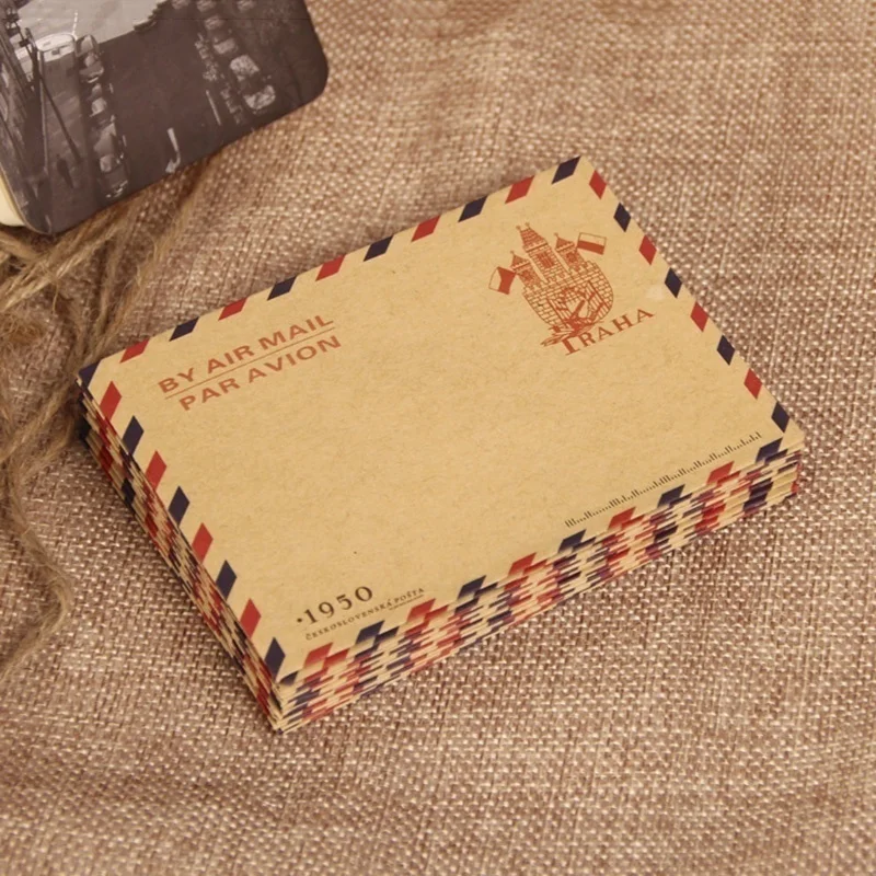 10pcs 9.7*7.5cm  Retro Popular - Letter Envelope Kraft ulasan dan harga