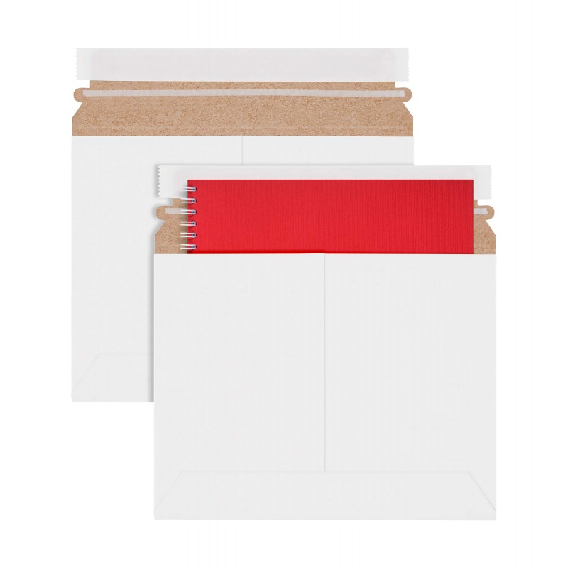 25Pcs White Rigid Mailers Stay - Letter Envelope Kraft ulasan dan harga