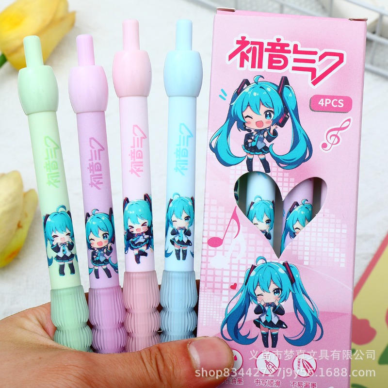Kawaii Hatsune Miku Gel Pen Cu - Gel Ink Pen Set ulasan dan harga
