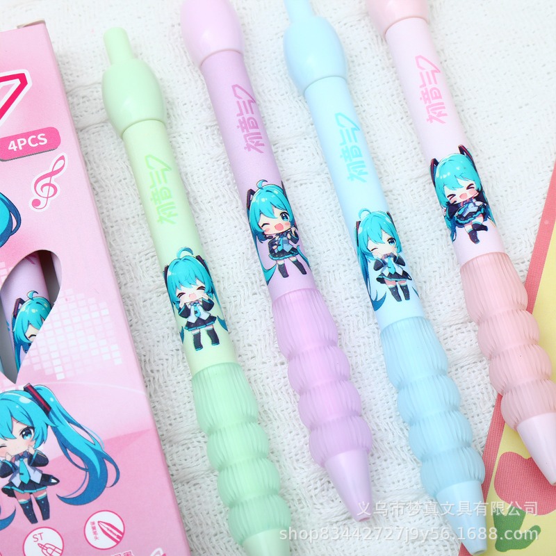 Kawaii Hatsune Miku Gel Pen Cu - Gel Ink Pen Set ulasan dan harga