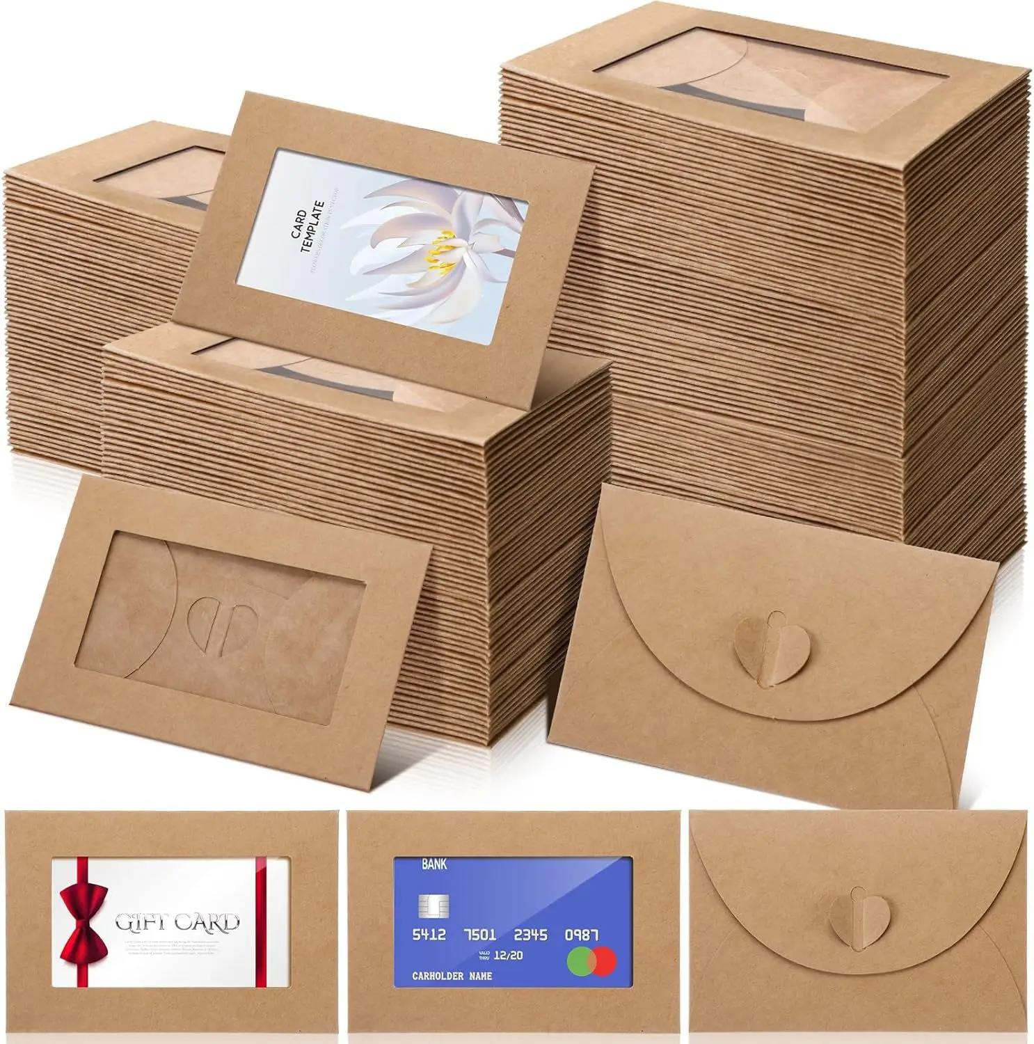 50pcs/lot 10.5X7cm Envelope Po - Letter Envelope Kraft ulasan dan harga