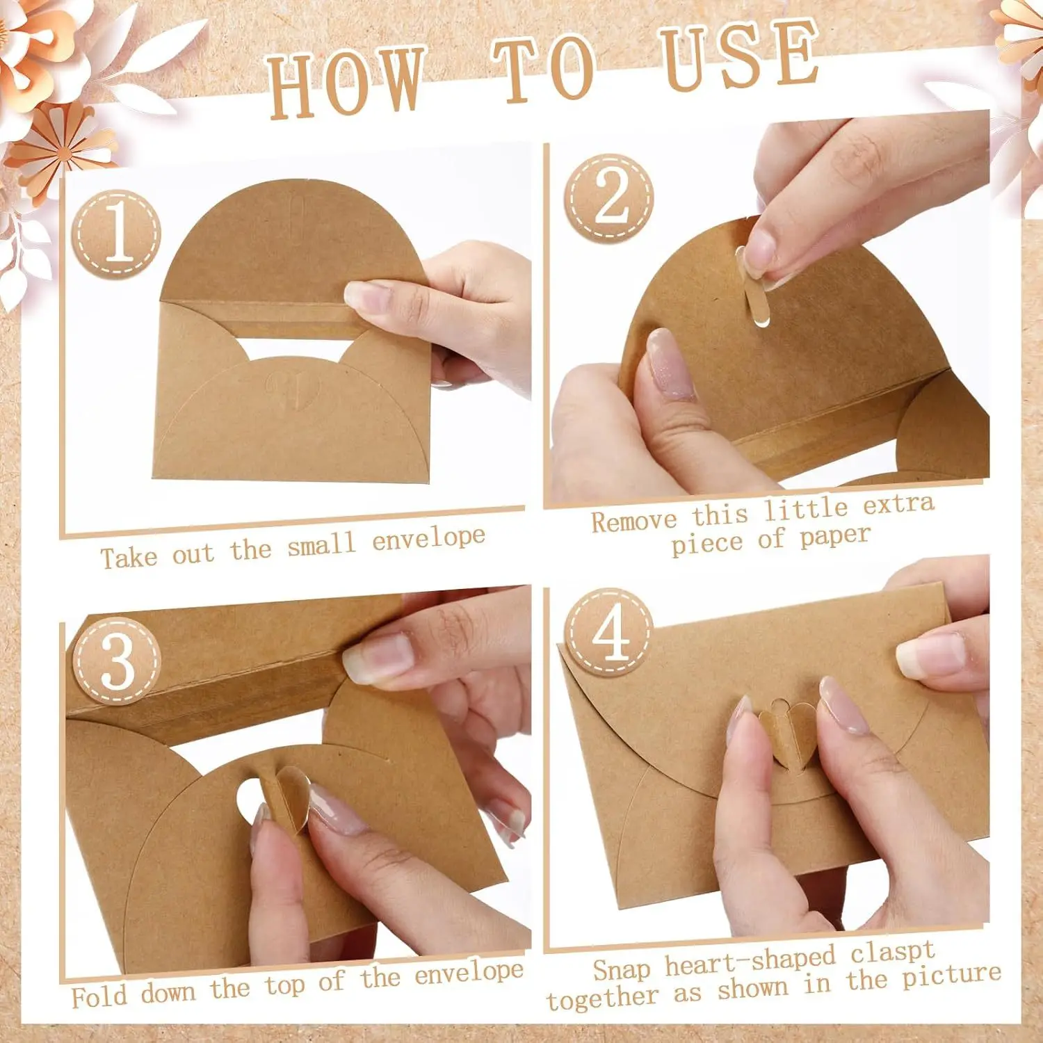 50pcs/lot 10.5X7cm Envelope Po - Letter Envelope Kraft ulasan dan harga