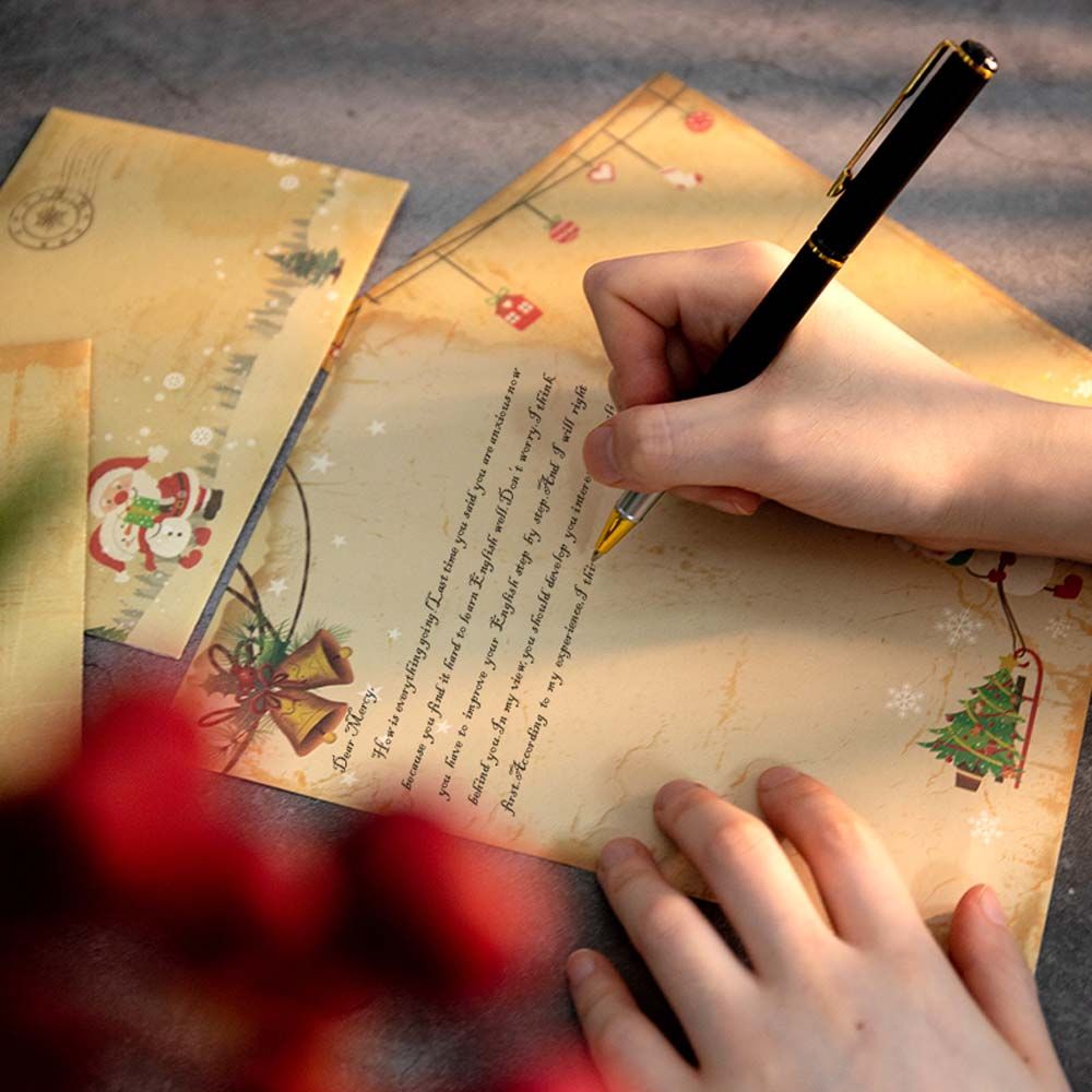 DIY Vintage Santa Claus Gift I - Letter Envelope Kraft ulasan dan harga