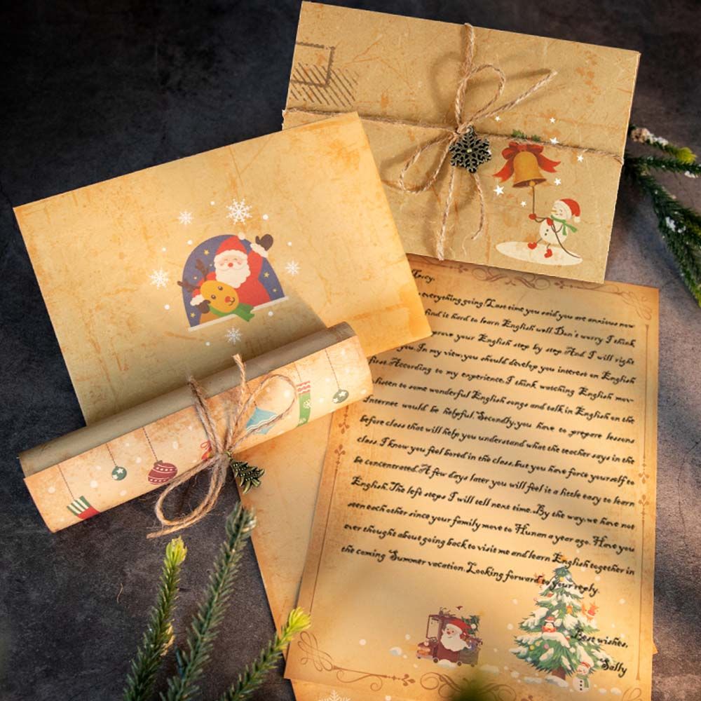 DIY Vintage Santa Claus Gift I - Letter Envelope Kraft ulasan dan harga