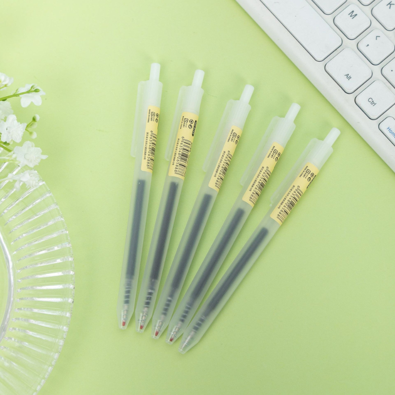 6/10Pcs 0.5mm Retractable Gel  - Office Stationery Supply Business ulasan dan harga