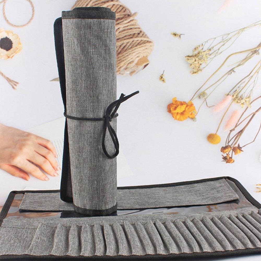 Durable Canvas Painting Brush  - Pen Pouch Roll ulasan dan harga