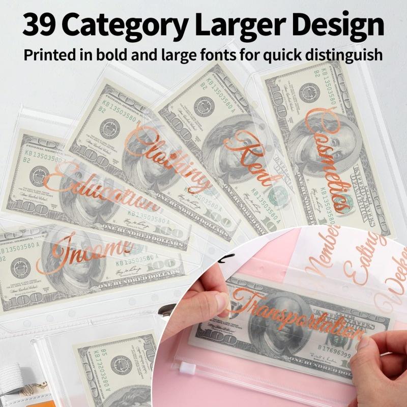 A6 PU Leather Budget Binder Ca - Planner Weekly Budget ulasan dan harga
