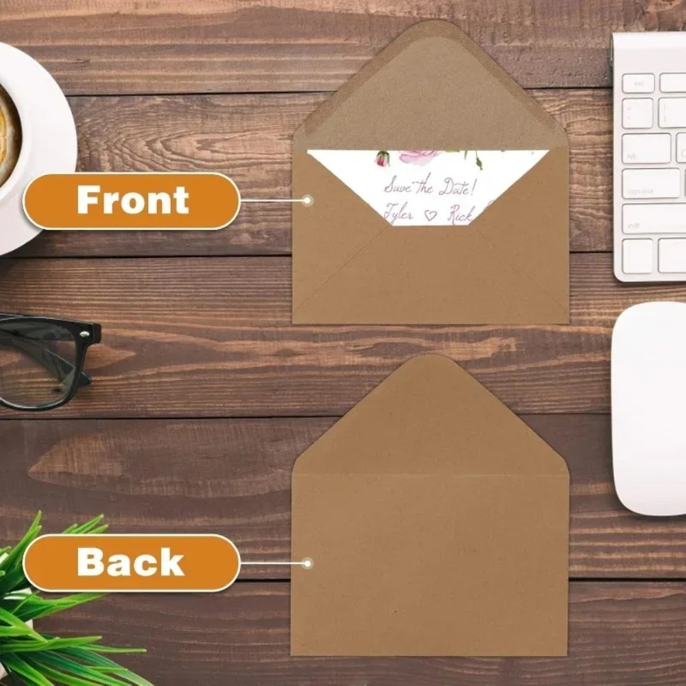 50Pcs Classical Brown Kraft Bl - Letter Envelope Kraft ulasan dan harga