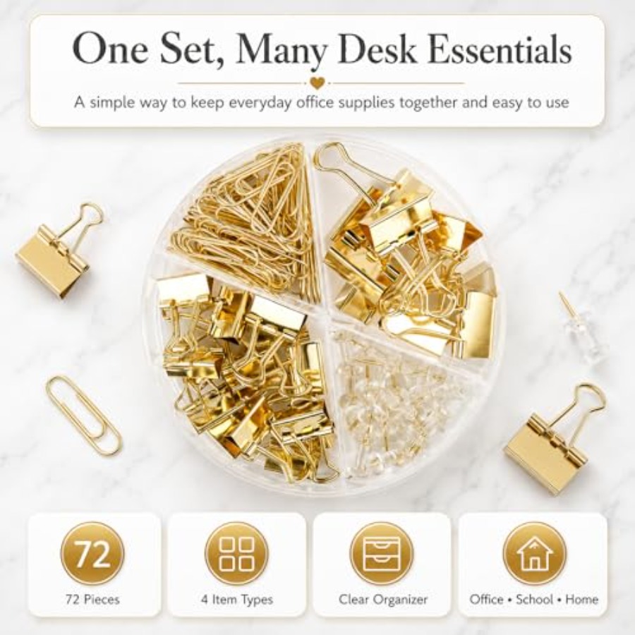 Paper Binder and Clips Set, Me - Binder Clip Assorted ulasan dan harga