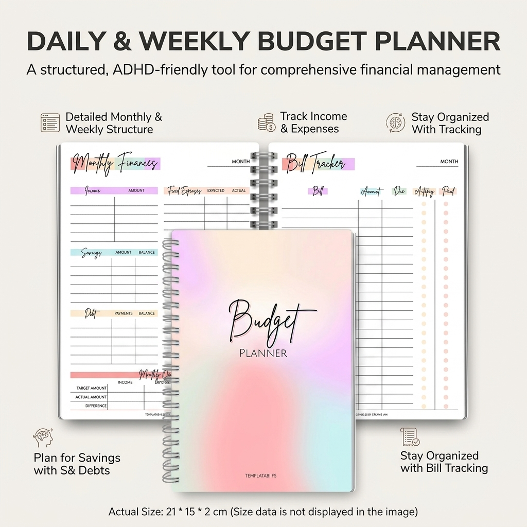 Daily Income and Expense Noteb - Planner Weekly Budget ulasan dan harga