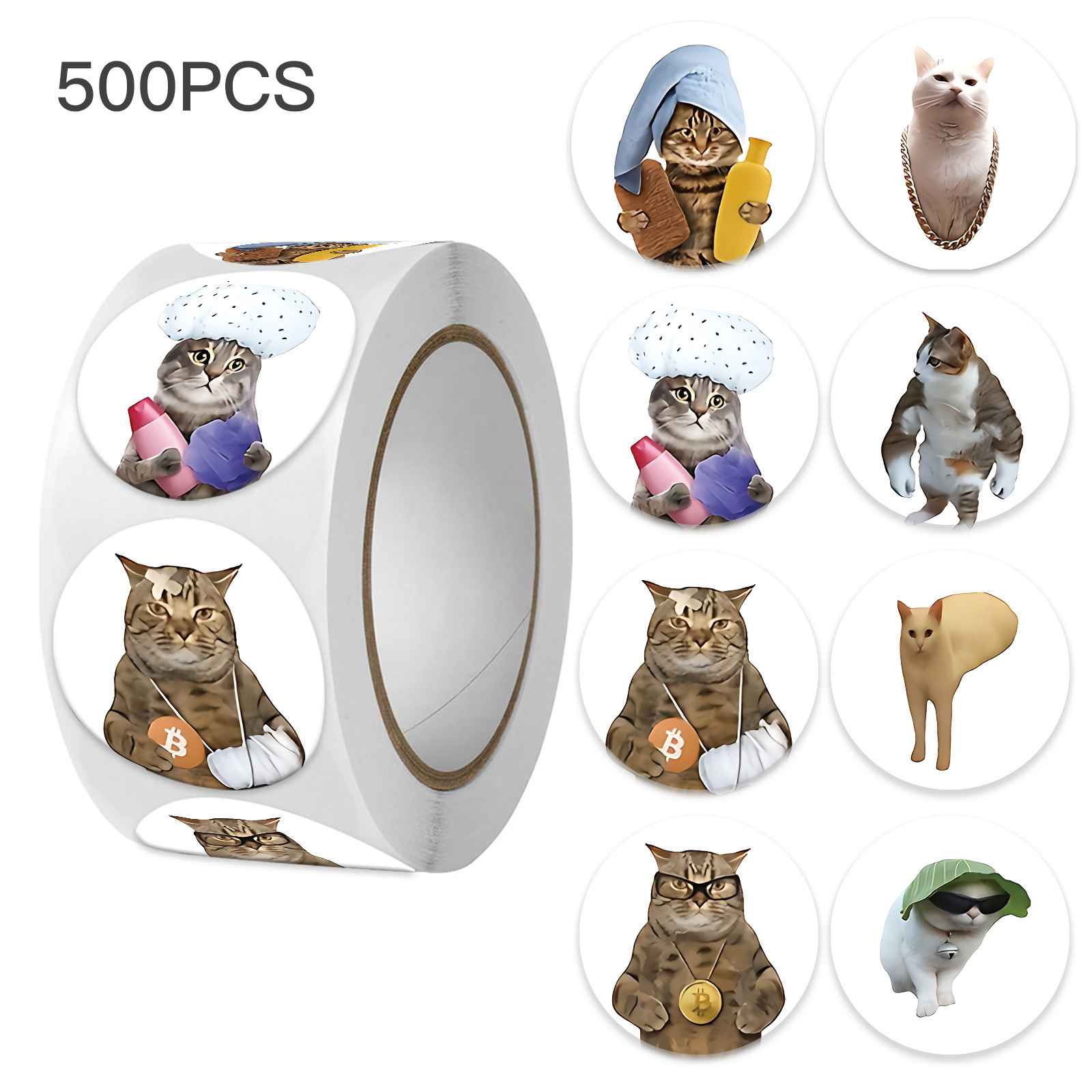 100-500pcs Funny Cat Graffiti  - Memo Pad Sticky ulasan dan harga