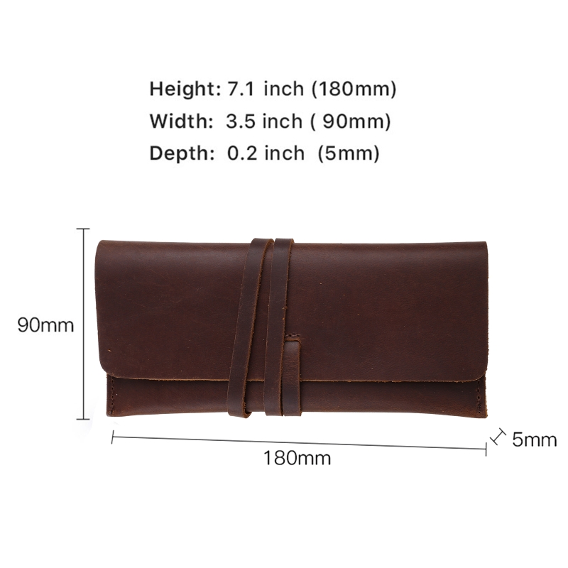 Handmade Cowhide Leather Pen B - Pen Pouch Roll ulasan dan harga