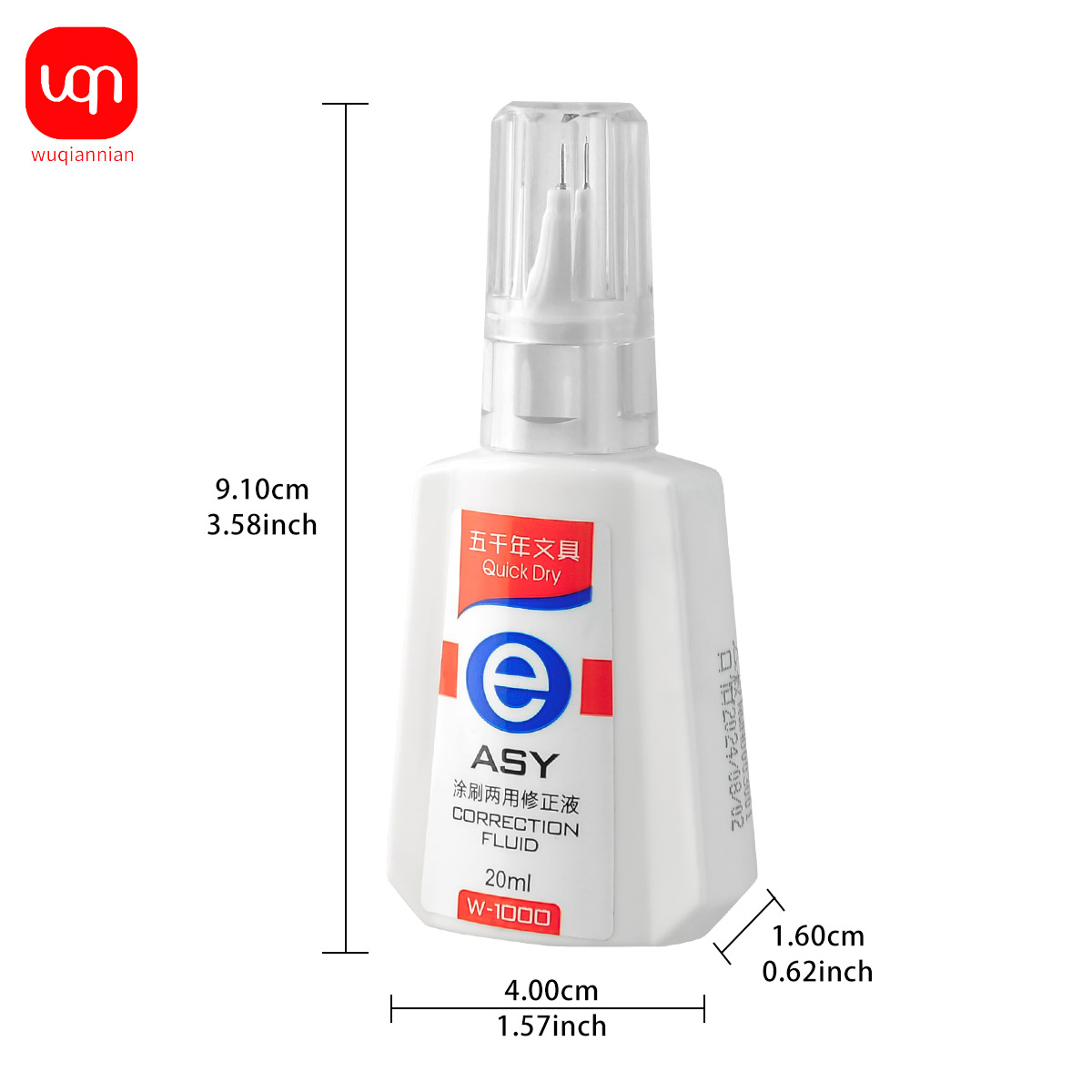 WQN Quick-Dry Correction Fluid - Correction Fluid White ulasan dan harga