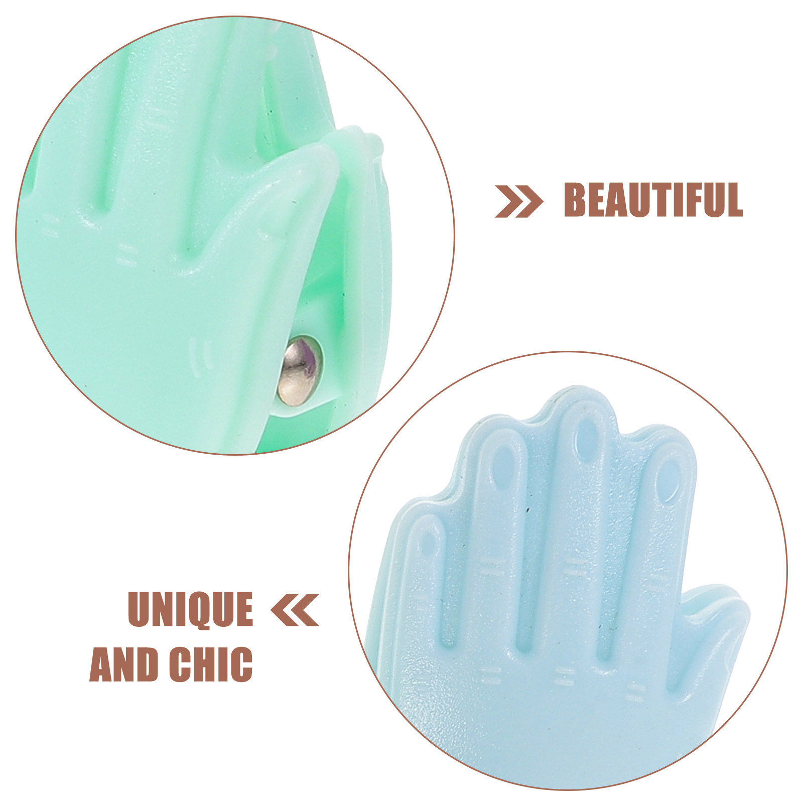 16Pcs Creative Hand Shape Bind - Binder Clip Assorted ulasan dan harga