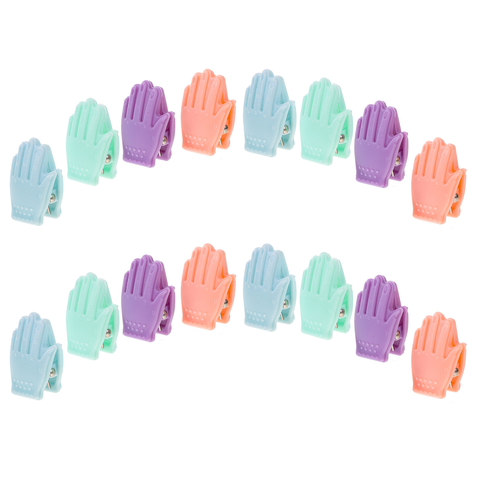 16Pcs Creative Hand Shape Bind - Binder Clip Assorted ulasan dan harga