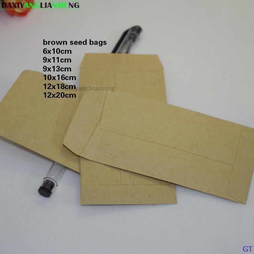 100pcs 6*10 10*16 9*1312*20cm  - Letter Envelope Kraft ulasan dan harga