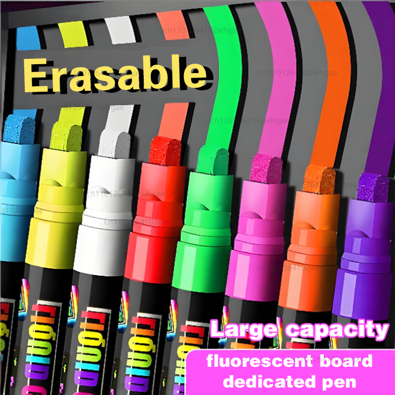8Color 8mm Liquid Chalk Erasab - Correction Fluid White ulasan dan harga