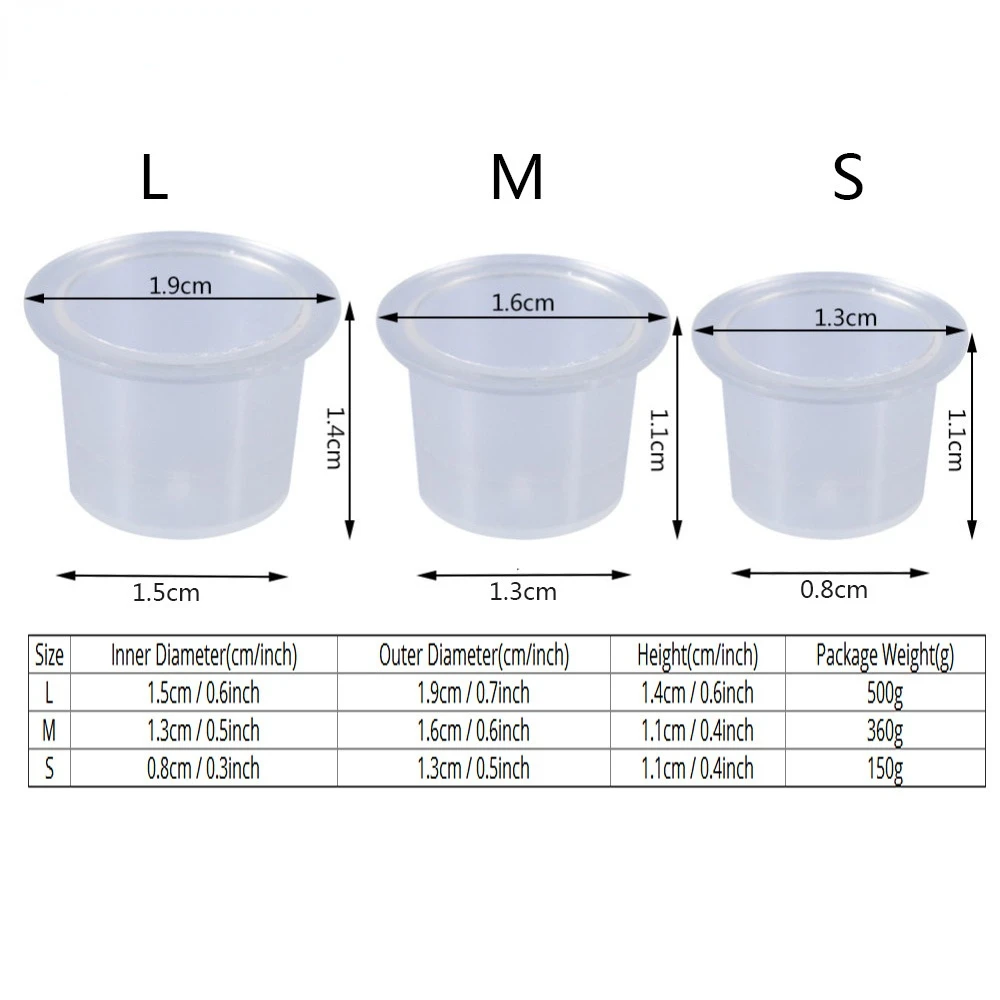100Pcs Tattoo Plastic Tattoo I - Calligraphy Ink Bottle ulasan dan harga