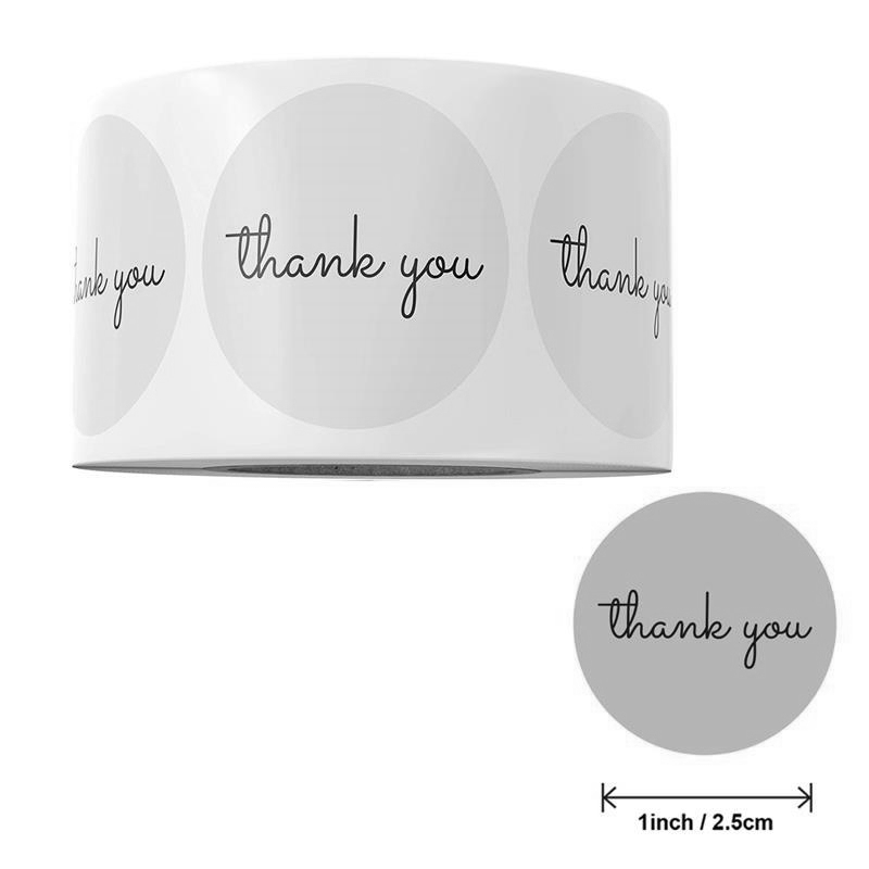 500 Thank You Stickers Roll 25 - Sticker Label Roll ulasan dan harga