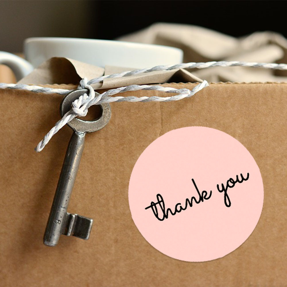 500 Thank You Stickers Roll 25 - Sticker Label Roll ulasan dan harga